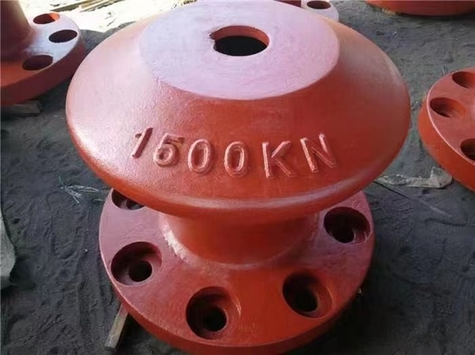 คุณภาพ  Marine Dock Bollard Customized Cast Steel For Mooring Tee Head โรงงาน