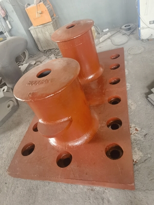โบลลาร์ดท่าเรือท่าเรือ Customized Cast Steel สําหรับ mooring หัว Tee