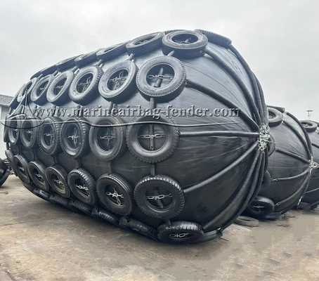 CCS รับรองความยืดหยุ่นสูง Dock Sling แบบยาง Fender ด้วยสแตนเลส Pin