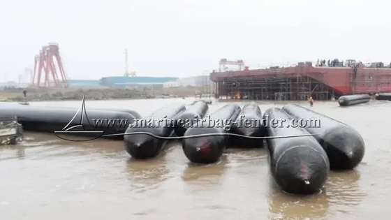 กระเป๋าอากาศประกอบสําหรับการปล่อยเรือ กว้าง 0.3m ถึง 3.0m กระเป๋าอากาศยกเรือยางธรรมชาติ
